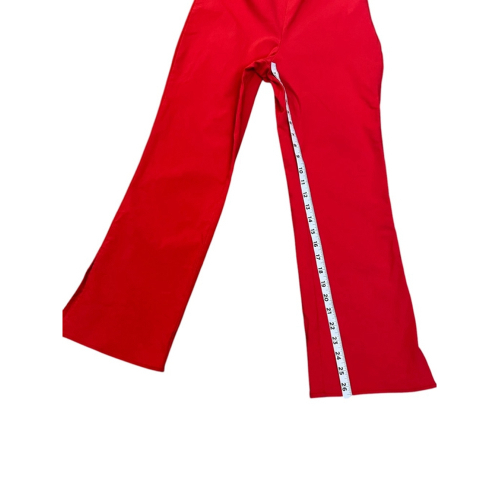 Kimchi Blue Red Wide Leg Pants High Rise Retro Y2K Statement Trousers 10 - Picture 8 of 11